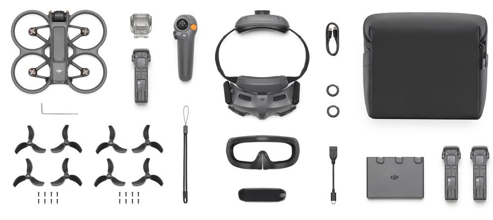 Dron DJI Avata 2 Fly More Combo (Three Batteries) šedý Dron DJI Avata 2 Fly More Combo (Three Batteries) šedý
