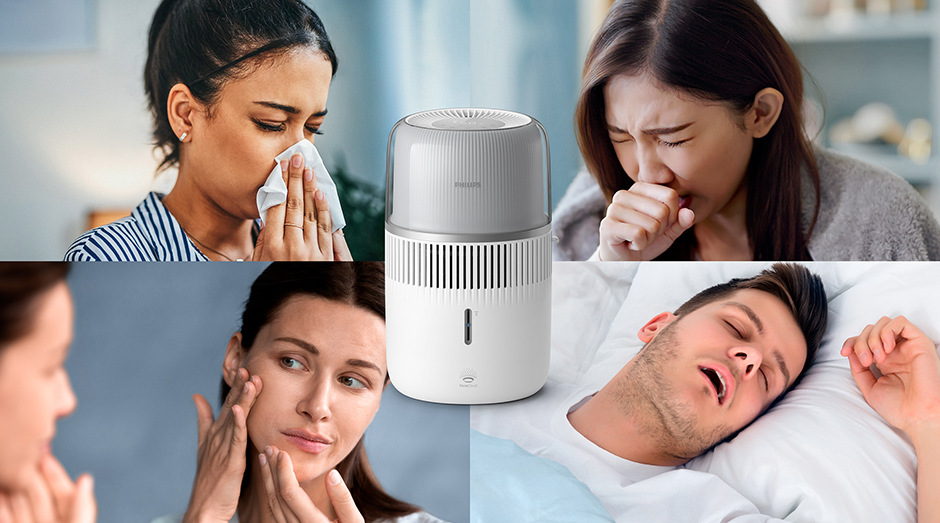 Zvlhčovač vzduchu Philips 5000 Series HU5710/00 bílý