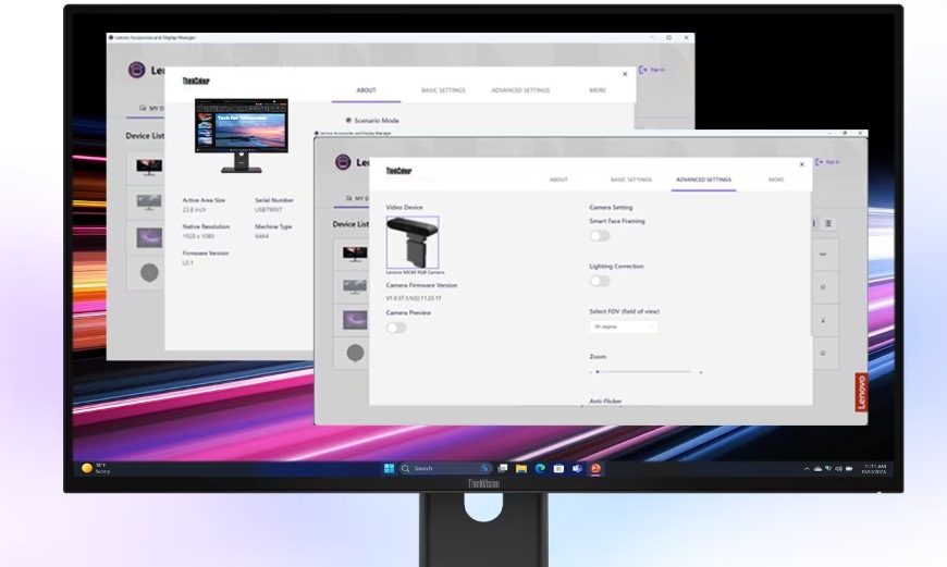 Monitor Lenovo ThinkVision T27-40 černý Lenovo ThinkVision T27-40, černá