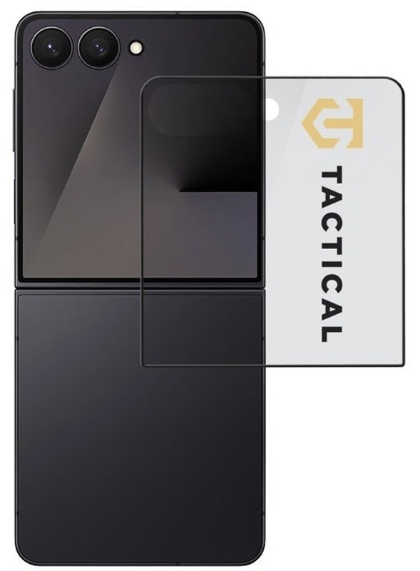 Tvrzené sklo Tactical pro telefon Samsung Galaxy Z Flip7, profil 0,33 mm