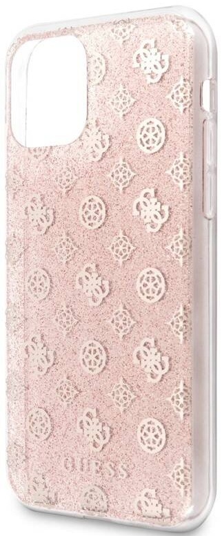 Guess 4G Peony Glitter pro Apple iPhone 11, růžová