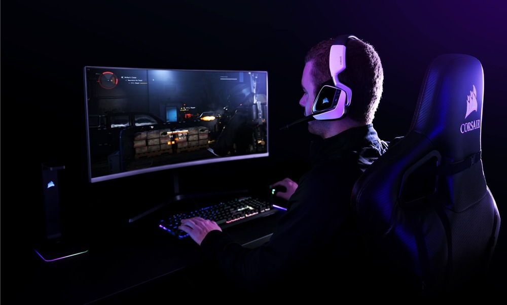 Headset Corsair Void RGB Elite Premium 7.1 bílý