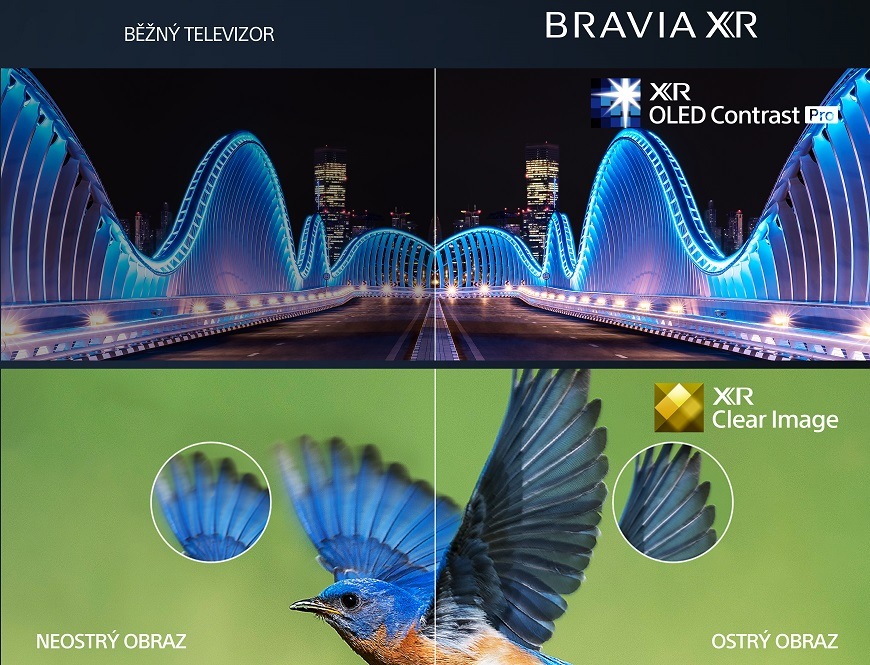 Televize Sony XR-65A80L Televizory Sony, technologie XR OLED Contrast Pro