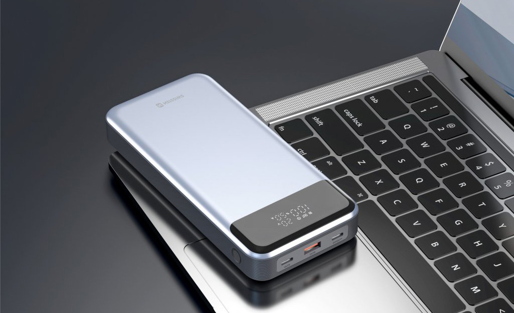 Powerbanka Swissten 30000 mAh, 133W PD šedá