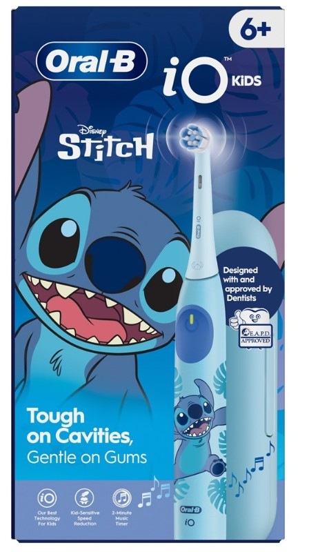 Zubní kartáček Oral-B iO Kids 6+ Stitch + Cestovní Pouzdro modrý