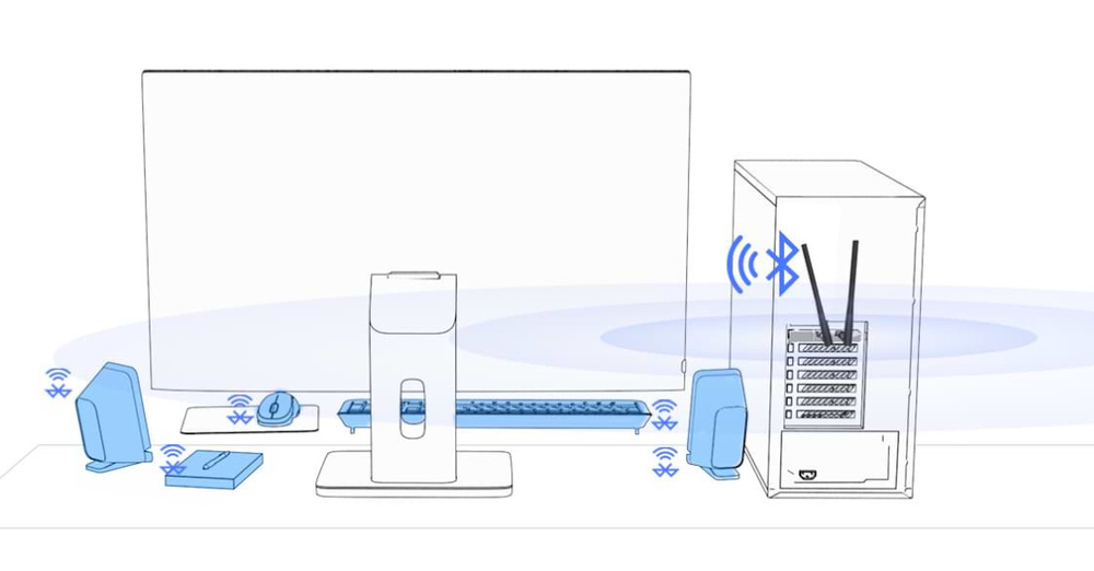 Wi-Fi adaptér TP-Link Archer T5E AC1200 Dual Band Wi-Fi, Bluetooth