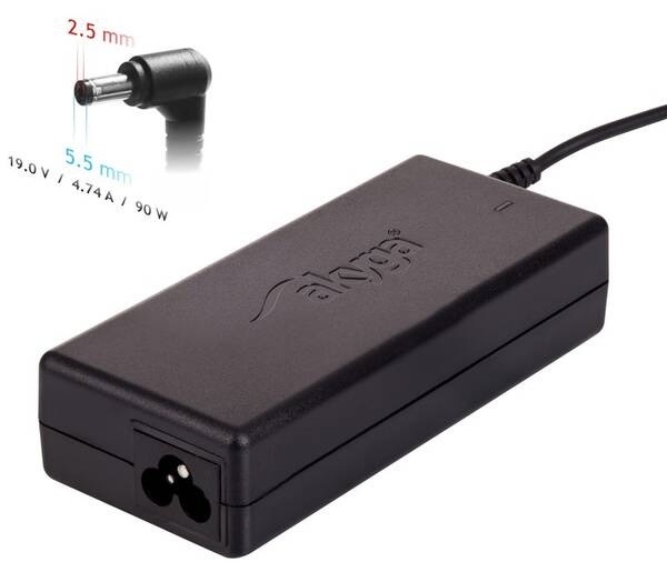Napájecí adaptér Akyga pro notebook 19V/4.74A/90W 5.5x2.5mm pro Asus/Toshiba/HP/Lenovo