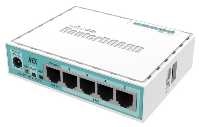 Router MikroTik hEX RB750Gr3 bílý