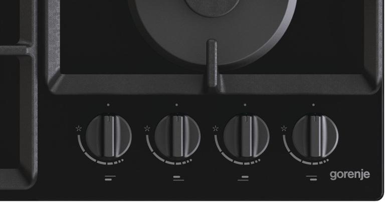 Plynový sporák Gorenje GTW641EB, černý,  Zapalování hořáků pomocí jedné ruky