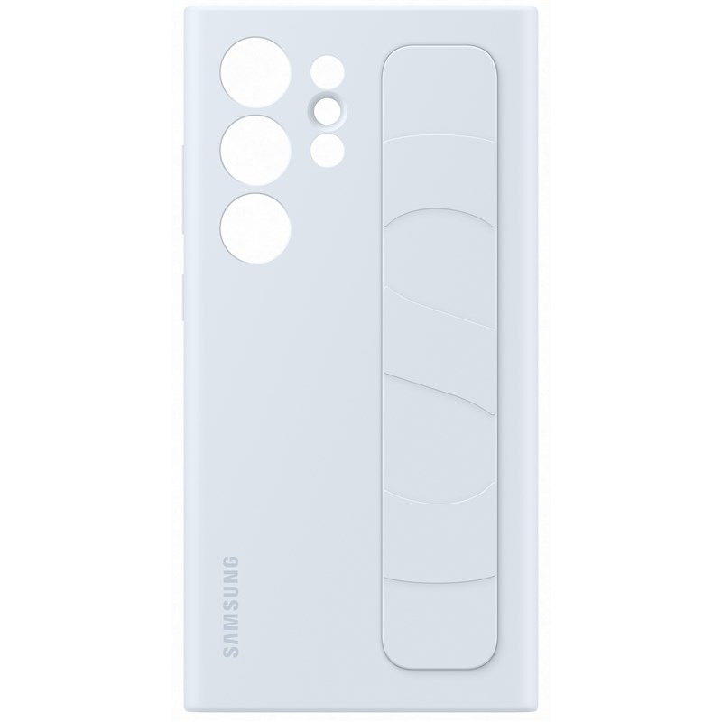 Kryt na mobil Samsung Silicone Grip s poutkem na Galaxy S24 Ultra modrý