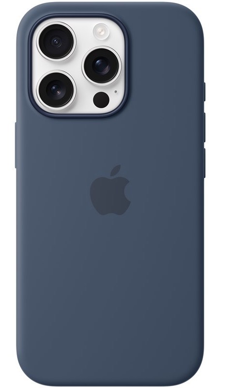Kryt na mobil Apple iPhone 16 Pro Silicone Case s MagSafe - denimový