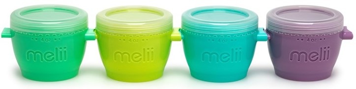 Kelímek Melii Snap&Go 118 ml, 4 ks modrý/zelený/fialový