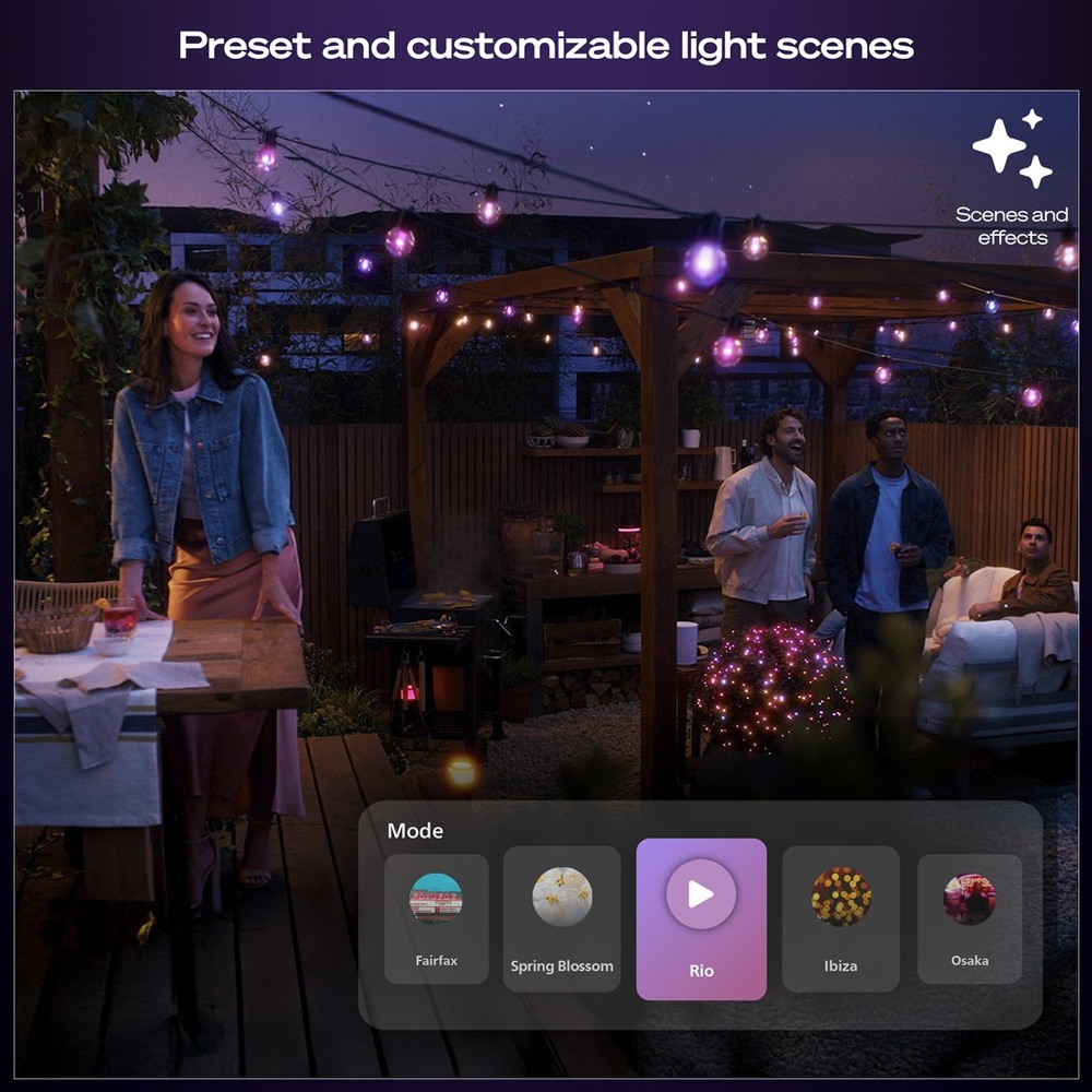 Párty osvětlení Philips Hue Festavia globe, Bluetooth, White and Color Ambiance, 7 m + prodlužovací kabel PHI929004581806_06