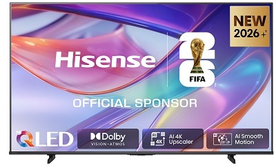 Televize Hisense 75E7S s barvami na displeji