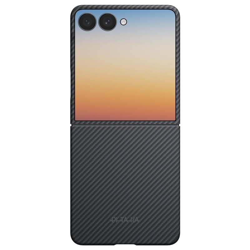 Kryt na mobil Pitaka na Samsung Galaxy Z Flip 8 černý/šedý