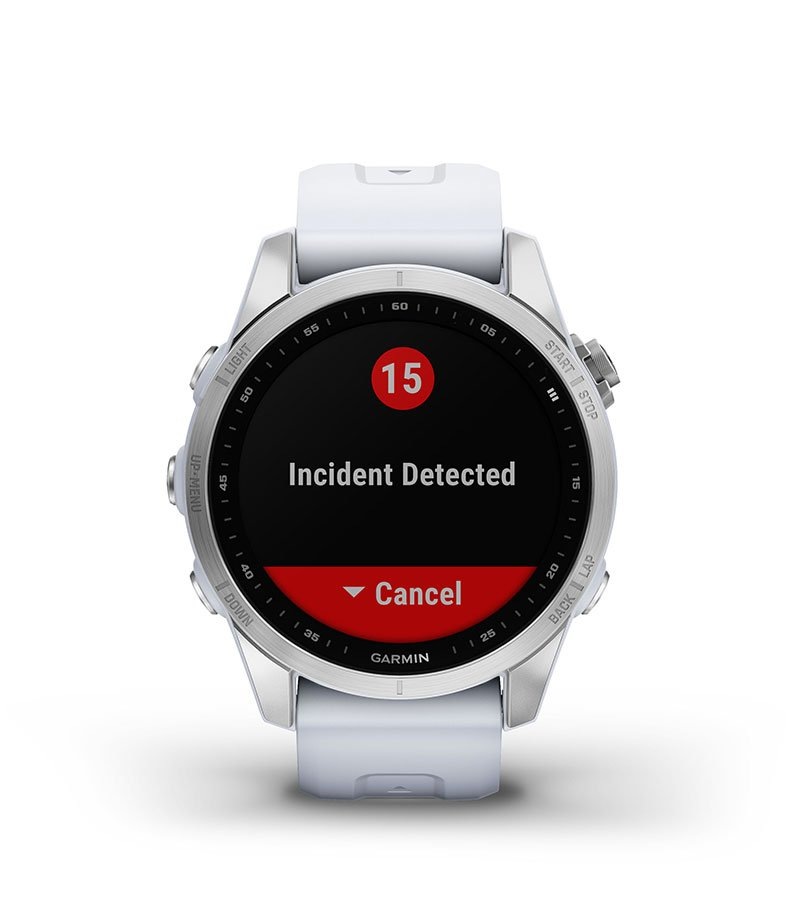 Chytré hodinky Garmin fenix 7S Sapphire Solar - Titan Carbon Gray/Black Silicone Band