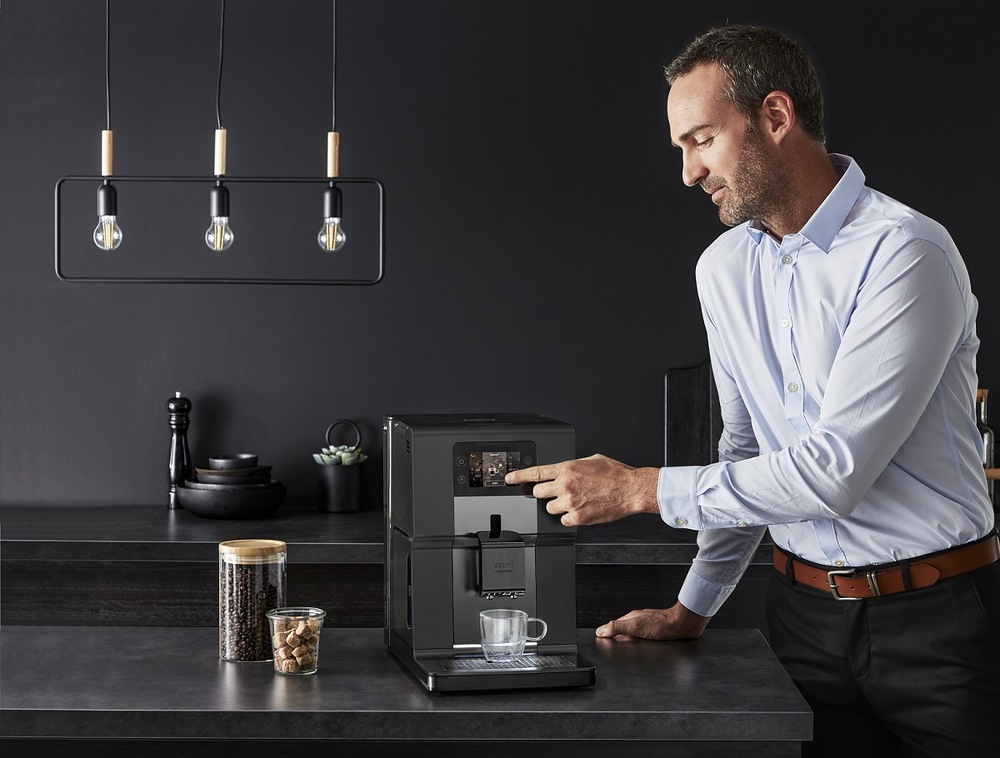 Automatický kávovar Krups Intuition Preference+ EA875U10 šedý Automatický kávovar Krups Intuition Preference+ EA875U10 šedý