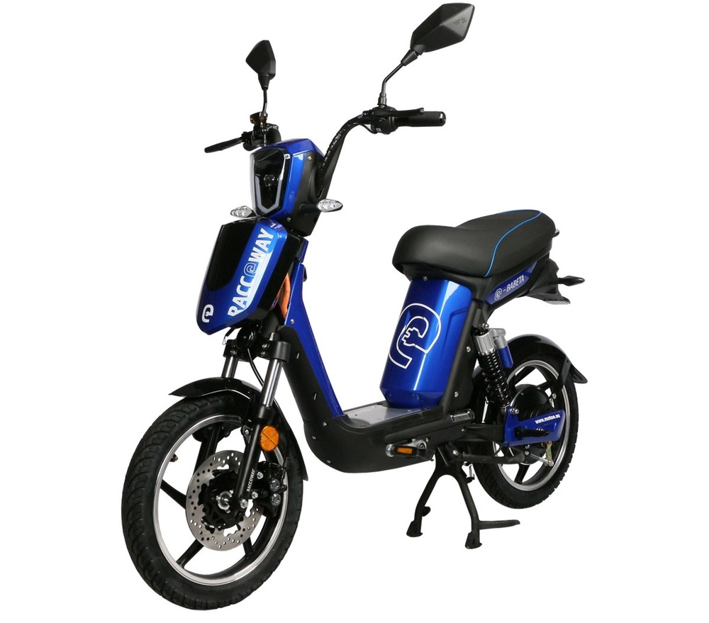 Elektroskútr RACCEWAY E-BABETA 12 Ah modrý