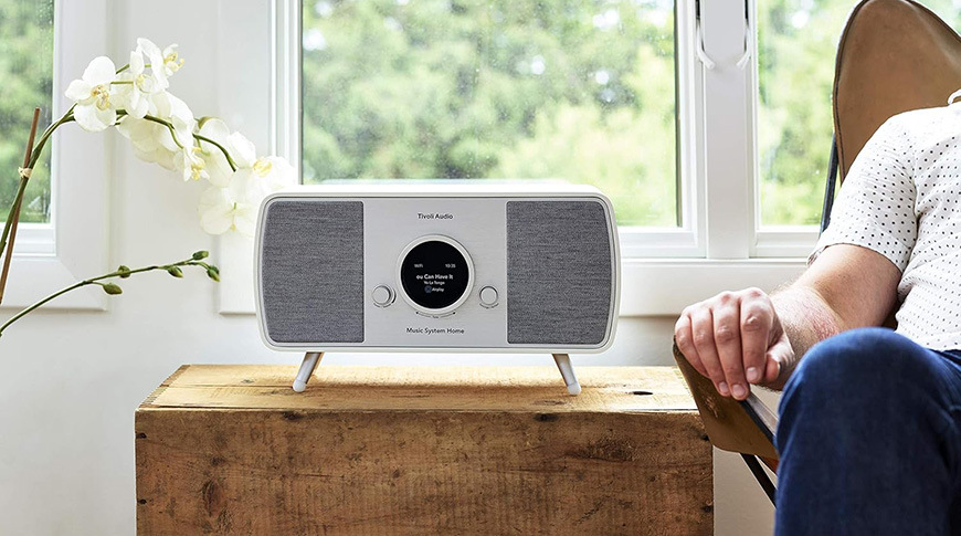 Radiopřijímač DAB+ Tivoli Audio Music System Home (gen2) MSYH2L-WHT, bílý/šedý