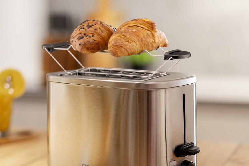Topinkovač Gorenje T800DS stříbrný Topinkovač Gorenje T800DS, nerezová, Funkce rozmrazování i ohřevu