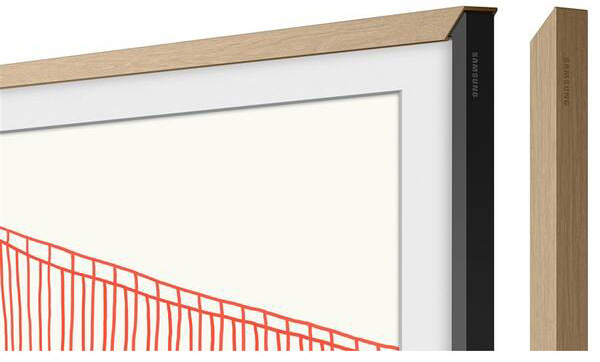 Výměnný rámeček Samsung pro Frame TV s úhlopříčkou 65" (2021), Rovný design - týkový