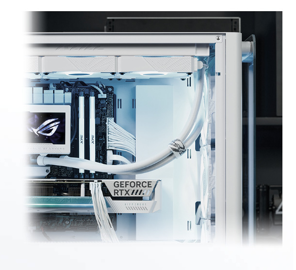 Case Asus A23 PLUS TG ARGB bílá