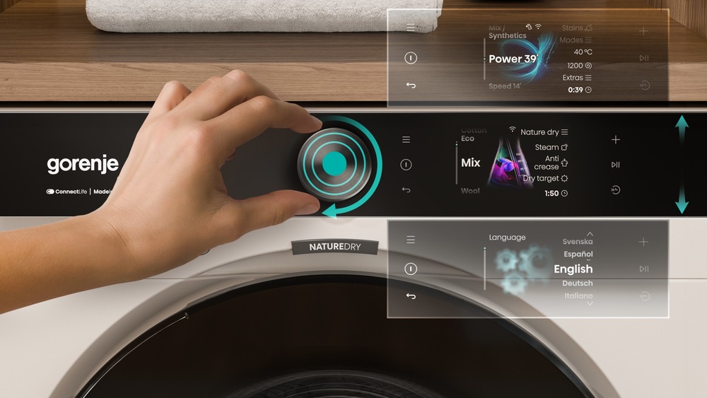 detail ovládacího panelu sušičky Gorenje DG89BP