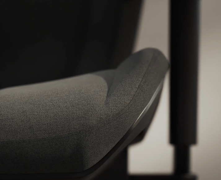 Herní židle FRACTAL DESIGN Refine Fabric Dark černá