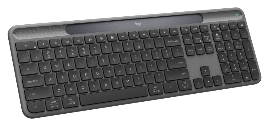 Klávesnice Logitech Signature Slim Solar+, US šedá
