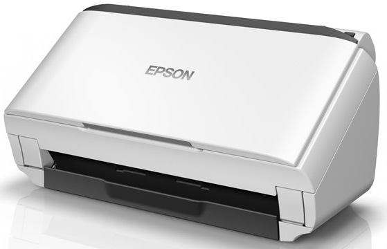 Skener Epson WorkForce DS-410 s automatickým podavačem, kompaktní bílo-černé provedení