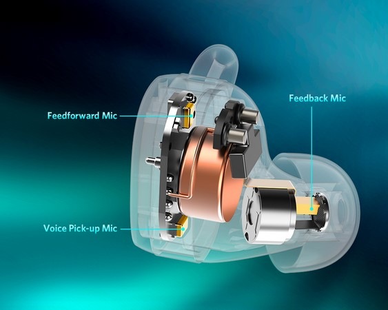 Sluchátka EarFun Free Pro 3 modrá Sluchátka EarFun Free Pro 3 modrá