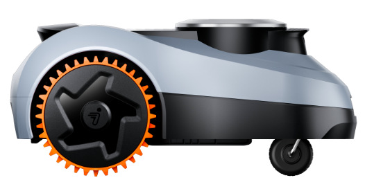 Robotická sekačka Segway Navimow i220E Lidar Detail zadního kola pohonu Segway Navimow i220E LiDAR