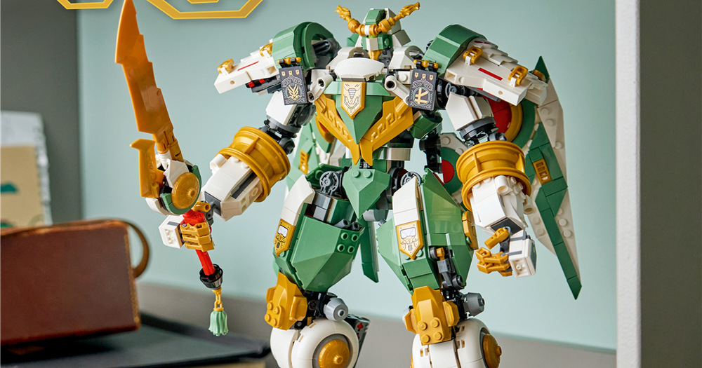 Titanový robot připomíná historii řady NINJAGO a navazuje na model 70676