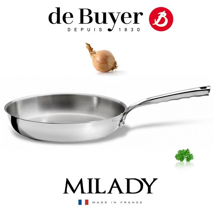 Pánev de Buyer MILADY 3412.28, 28 cm nerez De Buyer MILADY 3412.28, nerez