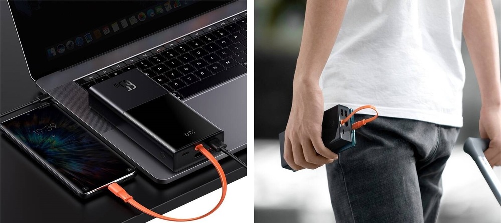 Powerbanka Baseus Elf 20000mAh 65W černá Baseus Elf Digital Display Fast Charging