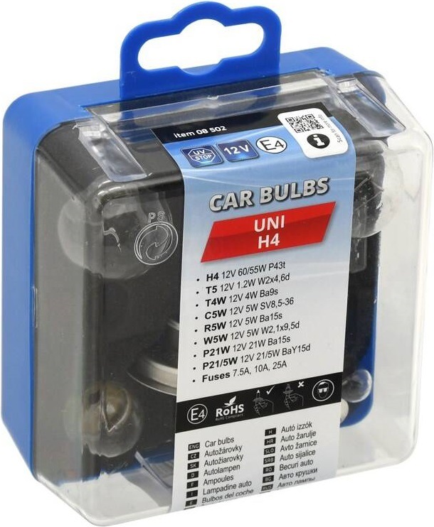Autožárovka Compass 08502 servisní box H4 Autožárovky Compass