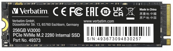 SSD Verbatim Vi3000 M.2 256GB SSD Verbatim Vi3000 M.2 256GB