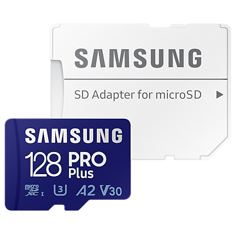 Paměťová karta Samsung Micro SDHC PRO Plus 128GB UHS-I U3 (160R/120W) + SD adaptér
