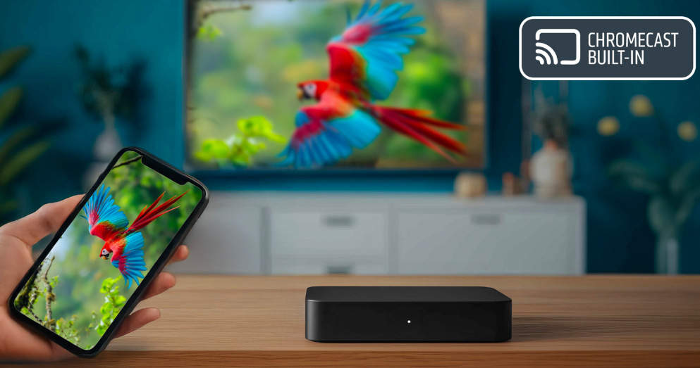 Chromecast built-in umožňuje bezdrátové zrcadlení obrazu z telefonu na televizi