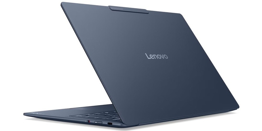 Notebook Lenovo Yoga Slim 7 14Q8Y11 modrý Detail obrázku notebooku.
