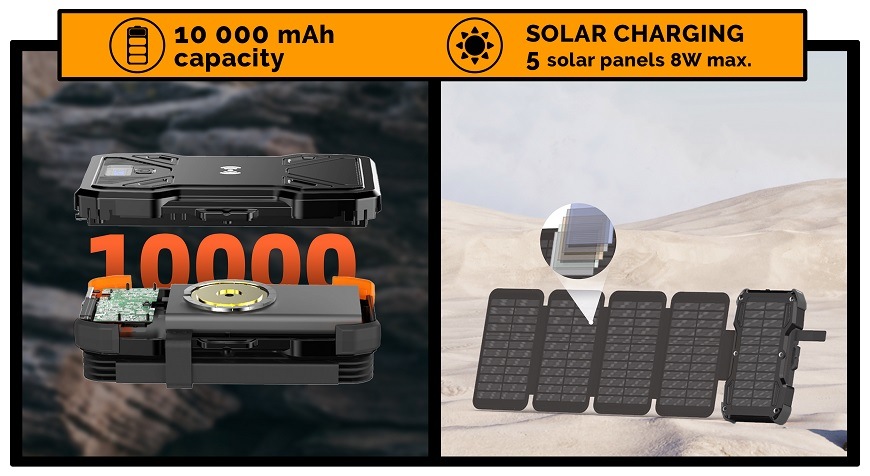 Powerbanka Viking TYR I, 10 000mAh černá