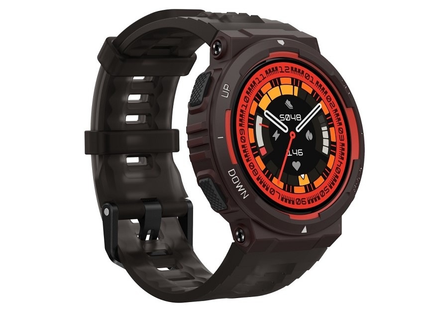 Chytré hodinky Amazfit Active Edge - Lava Black