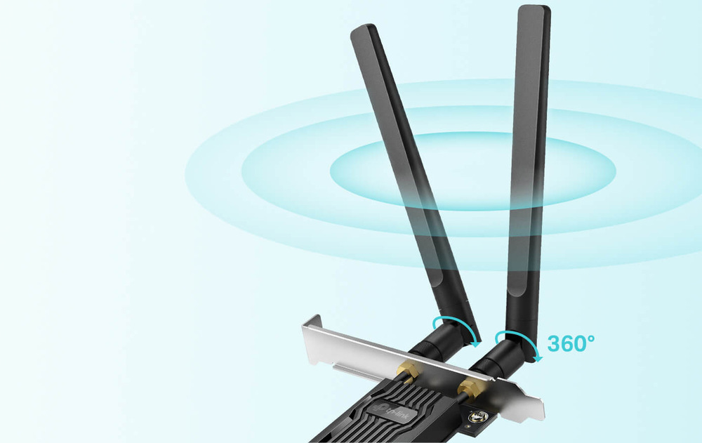 Síťová karta TP-Link Archer TX20E, AX1800 Wi-Fi 6 Bluetooth PCIe černá
