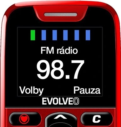 Mobilní telefon Evolveo EasyPhone červený
