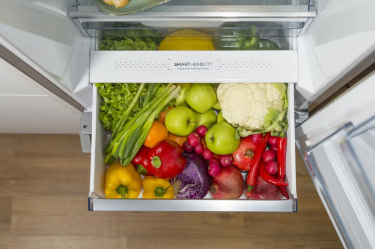 Chladnička komb. Gorenje NRC6204SXL4, CrispZone