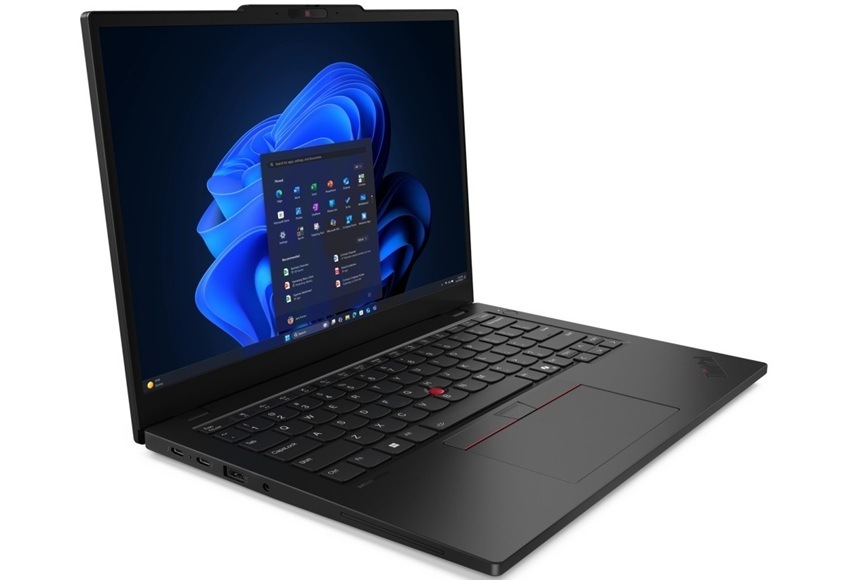 Notebook Lenovo ThinkPad L13 Gen 6 černý Detail obrázku na klávesnici notebooku.