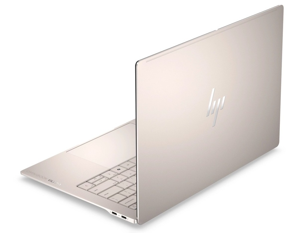 Notebook HP OmniBook Ultra AI 14-kd0075ncx + Game Pass předplatné na 2 měsíce béžový Notebook HP OmniBook Ultra AI 14-kd0072ncx zezadu otevřený