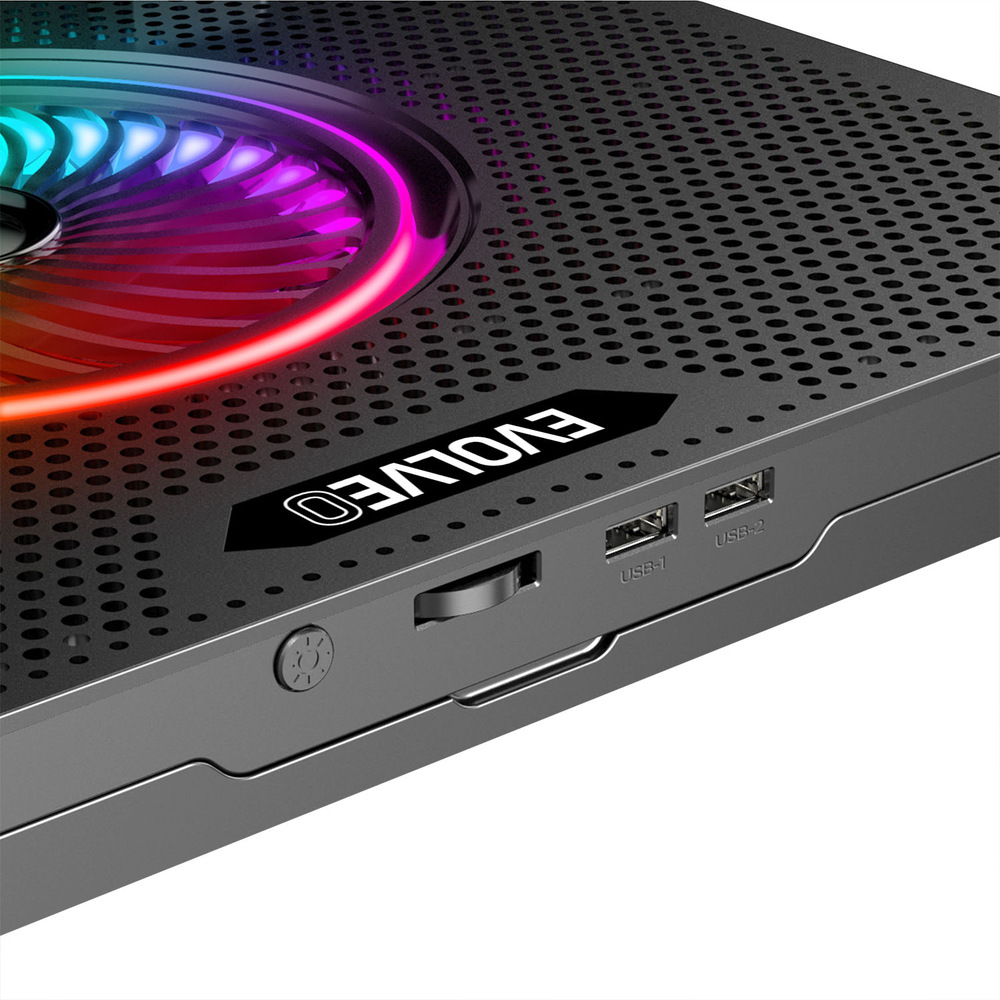Chladící podložka pro NTB Evolveo Ania 16 RGB na 17" černá