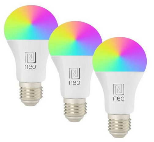 Chytrá žárovka IMMAX NEO LITE SMART E27, 9W, Wi-Fi, 3 ks IMMAX NEO LITE SMART E27, 9W, Wi-Fi, 3 ks (07712CDO)