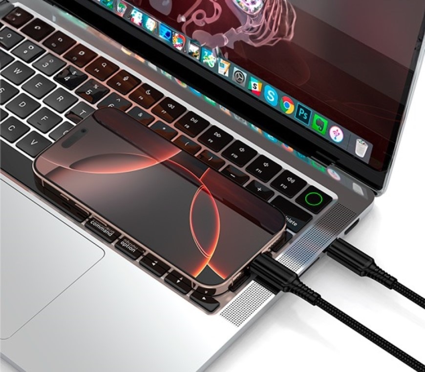 Kabel WG USB-C/USB-C 4.0, 240W, 1m - černý